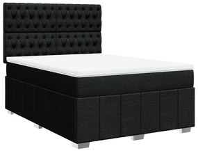 ΚΡΕΒΑΤΙ BOXSPRING ΜΕ ΣΤΡΩΜΑ ΜΑΥΡΟ 140X200 ΕΚ. ΥΦΑΣΜΑΤΙΝΟ 3294000