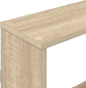 vidaXL Ράφι Τοίχου Sonoma Δρυς 122 x 18 x 60 εκ. Επεξεργασμένο Ξύλο