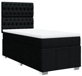 ΚΡΕΒΑΤΙ BOXSPRING ΜΕ ΣΤΡΩΜΑ ΜΑΥΡΟ 80 X 200 ΕΚ. ΥΦΑΣΜΑΤΙΝΟ 3291504