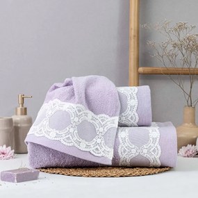 Σετ Πετσέτες 3τμχ Daphne Λιλά 010611085138