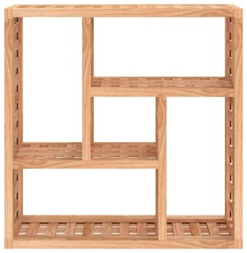 vidaXL Ράφι Τοίχου 49 x 15 x 49 εκ. από Μασίφ Ξύλο Καρυδιάς