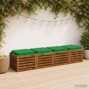 vidaXL Μαξιλάρια καθιστικού 4 κομματιών VUGHT 4 pcs 100% Πολυεστέρας