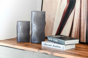 Βάζο Home ESPRIT Γκρι Κρυστάλλινο Σύγχρονη 13 x 13 x 21 cm