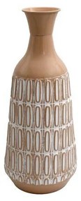 Μεταλλικό Βάζο Δαπέδου FL361 Fylliana Μπεζ - Λευκό Φ21x46 εκ. 21x21x46 εκ.