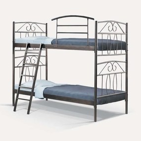 Κουκέτα Arthur 827-18-010 210X100X181,5cm Brown Μονό Metal