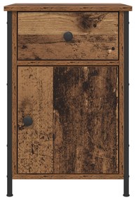 vidaXL κομοδίνο  Παλιό Ξύλο 40x42x60 εκ. Κατασκευασμένο Ξύλο
