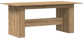 vidaXL Τραπεζαρία Artisan Oak 180x90x76 cm Ξύλινη κατασκευή