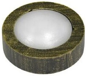 Απλίκα Φωτιστικό Τοίχου Ψυχρό Λευκό 5 LED 0.3W IP54 Στεγανό Στρογγυλό Lumen-3-9732710-Μπρονζέ 3-9732710