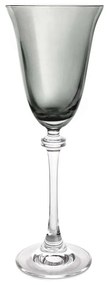 Ποτήρι Κρασιού Κολωνάτο Asio CTB71SD70185 185ml Κρυστάλλινο Grey Βοημίας Κρύσταλλο
