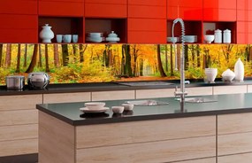 Αυτοκόλλητη φωτοταπετσαρία για δάσος κουζίνας σε φθινοπωρινά χρώματα
