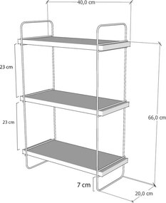 Ράφι Τοίχου Atlantic Πεύκο MIVE 40x20x66
