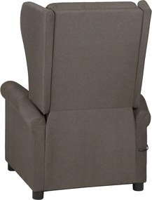 vidaXL Πολυθρόνα Μασάζ Καφέ Υφασμάτινη