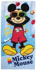 Πετσέτα Θαλάσσης Quick Dry Disney Home Mickey 01 70X140 Sky Blue 100% Microfiber - Disney Home