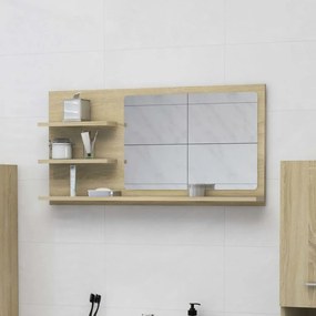 Καθρέφτης Μπάνιου Sonoma Δρυς 90 x 10,5 x 45 εκ. Μοριοσανίδα - Καφέ