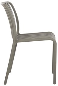 Καρέκλα CONVEE C6104.07 Πολυπροπυλενίου Dark Olive 48x56x79Y εκ. 48x56x79 εκ.