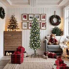 vidaXL Τεχνητό Χριστουγεννιάτικο Δέντρο με 300 LED Πράσινο 180 cm