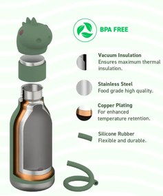 ΜΠΟΥΚΑΛΙ ΘΕΡΜΟΣ 460ml BESTIE DINO ASOBU