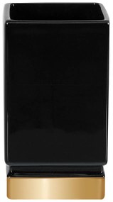 Ποτήρι Οδοντόβουρτσας Spirella 03196.004 Roma Black/Gold