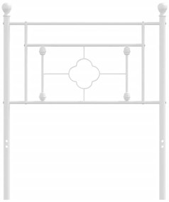 vidaXL Ανταλλακτικό κεφαλάρι Λευκό 75 εκ. Μεταλλικό