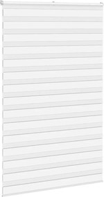 vidaXL Ζέβρα τυφλή Λευκό Πλάτος υφάσματος 135,9 εκ. Πολυεστέρας