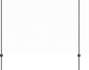 vidaXL Στύλος Περιφράξεων 5 pcs Γκρι 150 cm Ατσάλι