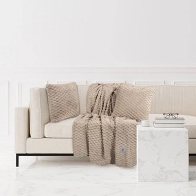 Κουβέρτα Καναπέ 3475 Fleece Taupe Greenwich Polo Club 130X170 130x170cm Πολυέστερ
