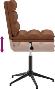 vidaXL Πολυθρόνες Τραπεζαρίας 2 τεμ. Καφέ Δερματίνη