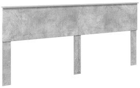 vidaXL Κρεβάτι Αποθήκης Σκυρόδεμα Γκρι 200 x 200 cm Επεξεργασμένο ξύλο