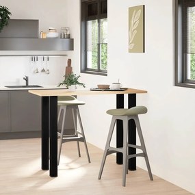 vidaXL Πόδια Τραπεζιού Μπαρ 4 τεμ. Μαύρα 100-102 εκ. Ατσάλι