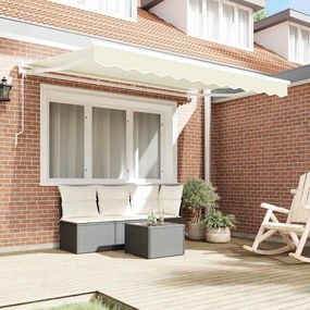vidaXL Σκελετός Τέντας Κρεμ 250 x 200 cm Πολυεστέρας με Επικάλυψη PU