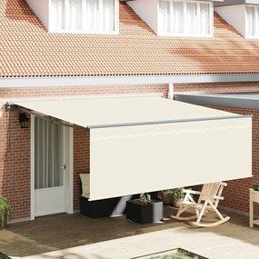 vidaXL Σκηνίτσα Αναδιπλούμενη Κρεμ 350 x 250 εκ Ύφασμα, Μέταλλο