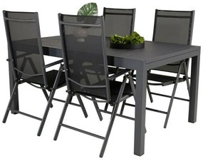 Σετ Τραπέζι και καρέκλες Dallas 3569, Μέταλλο, Μέταλλο, Ύφασμα | Epipla1.gr