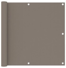 Διαχωριστικό Βεράντας Taupe 90 x 600 εκ. Ύφασμα Oxford - Μπεζ-Γκρι