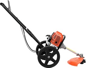 vidaXL Θαμνοκοπτικό με Ρόδες Πορτοκαλί 52 cc 1,45 kW