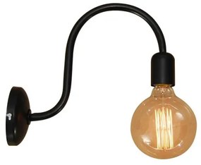 Απλίκα Φωτιστικό Τοίχου 1xE27 Μαύρο Selena 77-2896 Homelighting-77-2896-Μαύρο 77-2896