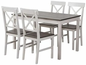 Σετ τραπεζαρίας Mesa 455, 73x74x118cm, 30 kg, Αριθμός θέσεων: 4, Γωνιακό | Epipla1.gr