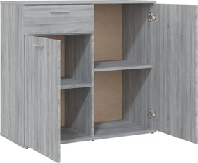 vidaXL Ντουλάπι Γκρι Sonoma 80 x 36 x 75 εκ. από Επεξεργασμένο Ξύλο