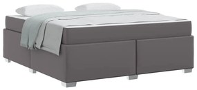 vidaXL Σκελετός Κρεβατιού Άλλο Γκρι 180 x 200 cm Τεχνητό δέρμα