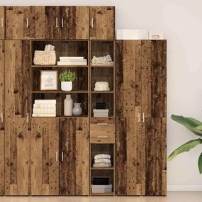 vidaXL Ντουλάπι Αποθήκευσης Παλιού Ξύλου 30x42.5x225 cm Κατασκευασμένο Ξύλο