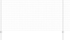 vidaXL Τεντώτο με στήριγμα Ασημί 1,2 x 10 m Ατσάλι