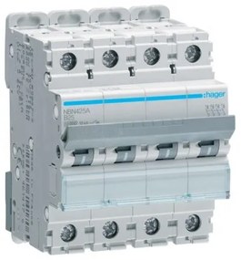 Αυτόματη Ασφάλεια 10Ka B 4x25A NBN425A Hager NBN425A