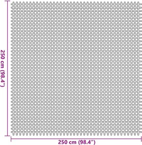vidaXL Χαλκάκι Σκηνής Ανθρακί 250 x 250 cm Πολυεστέρας