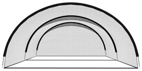 vidaXL Δίχτυ Κλουβί Μπέιζμπολ Μαύρο 500 x 400 x 250 εκ. από Πολυεστέρα