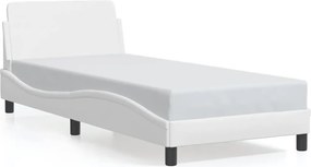 vidaXL Πλαίσιο Κρεβατιού Dover Λευκό 80x200 εκ. Συνθετικό Δέρμα