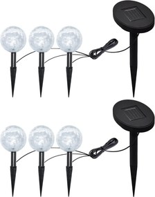 vidaXL Φωτιστικά Κήπου LED 6 τεμ. με Στηρίγματα &amp; Ηλιακά Πάνελ