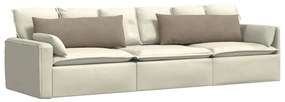 vidaXL Μαξιλάρι Καναπέ 2 pcs Taupe 120 x 40 cm ύφασμα