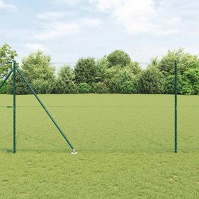 vidaXL Έκκεντρο Φράκτη Πράσινο 1.6 x 100 m Χάλυβας