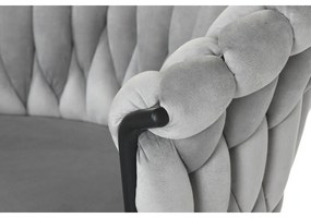 Καρέκλα Τραπεζαρίας Home ESPRIT Μαύρο Γκρι πολυεστέρας Μέταλλο 60 x 66 x 84 cm 66 x 60 x 84 cm