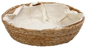 Ψωμιέρα Jute-Cotton Μπεζ ESPIEL 24x24x7εκ. AMN103