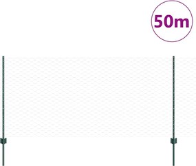 vidaXL Συγκολλητός φράχτης από σύρμα 50 x 1 μ (Π x Υ)